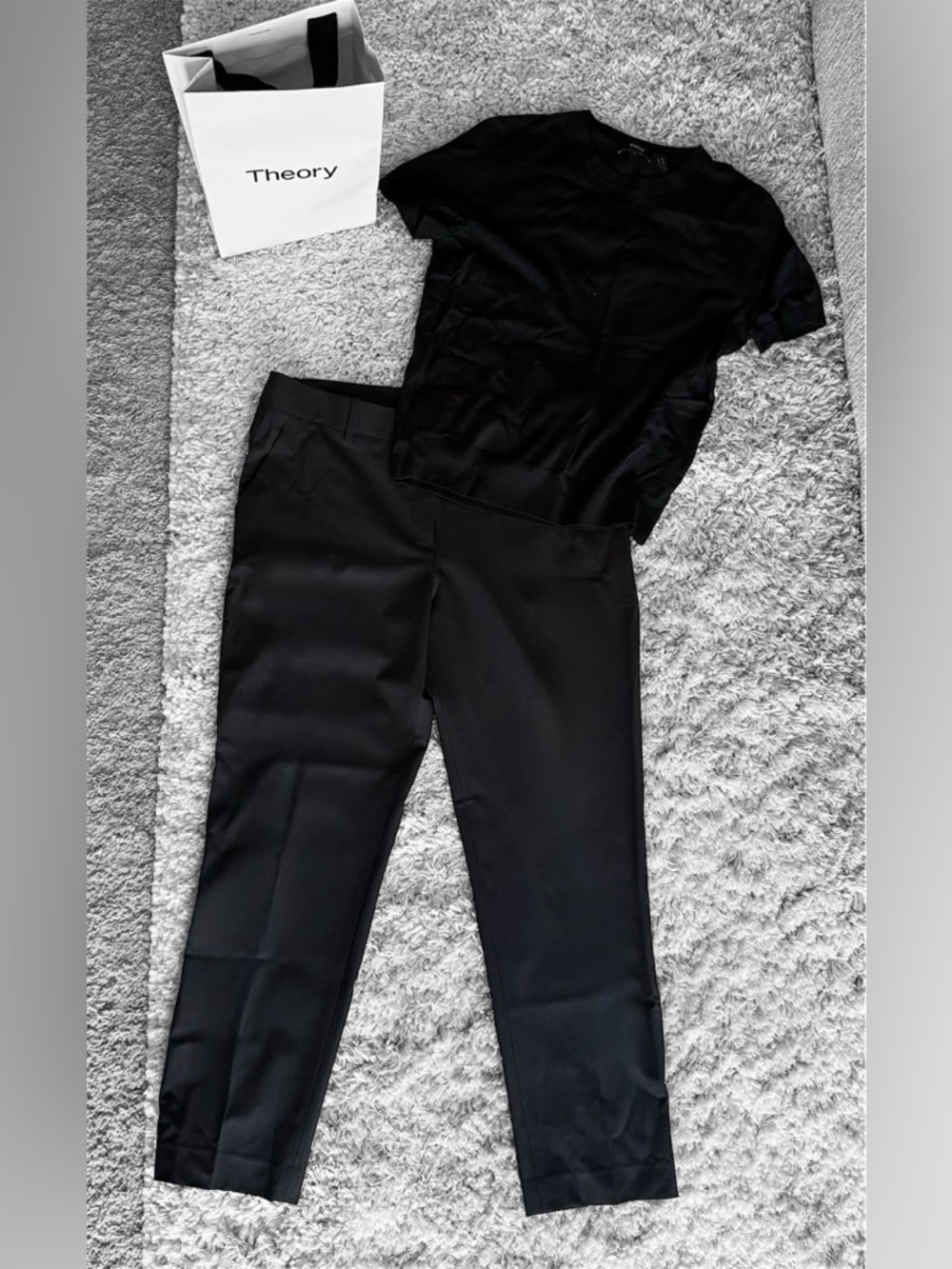 BNWOT - THEORY SET - Treeca Good / Regal Wool Pant & Shirt Set